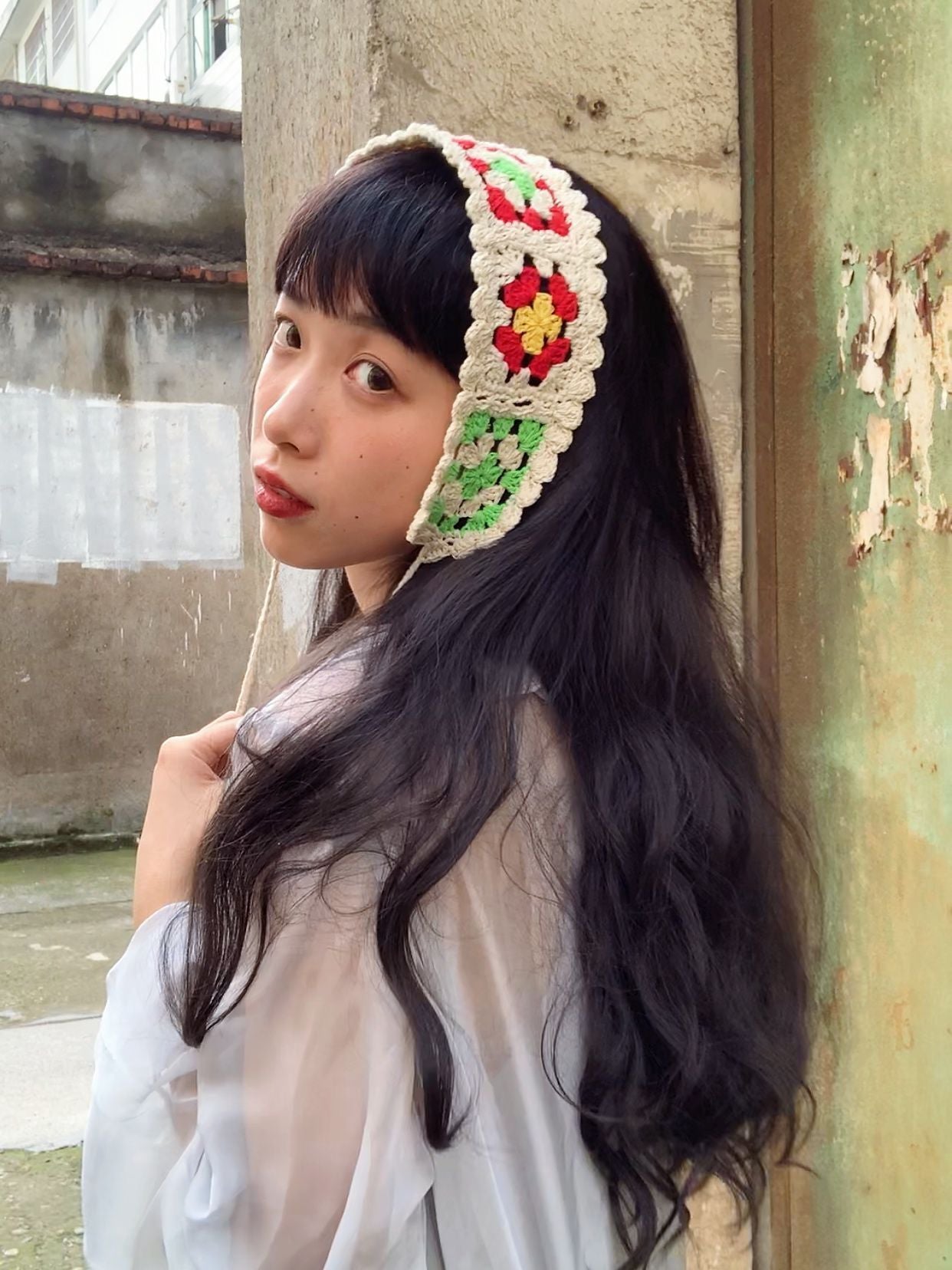 Girl's Colorful Hair Band Handmade Crochet