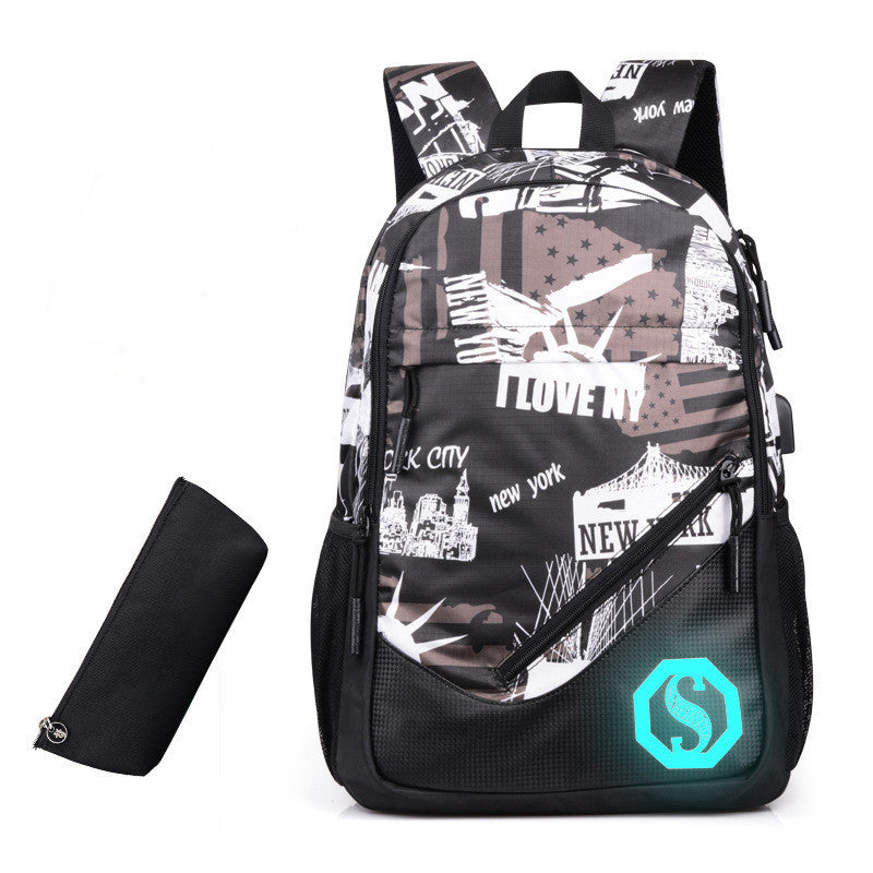 Mens Graffiti Backpack