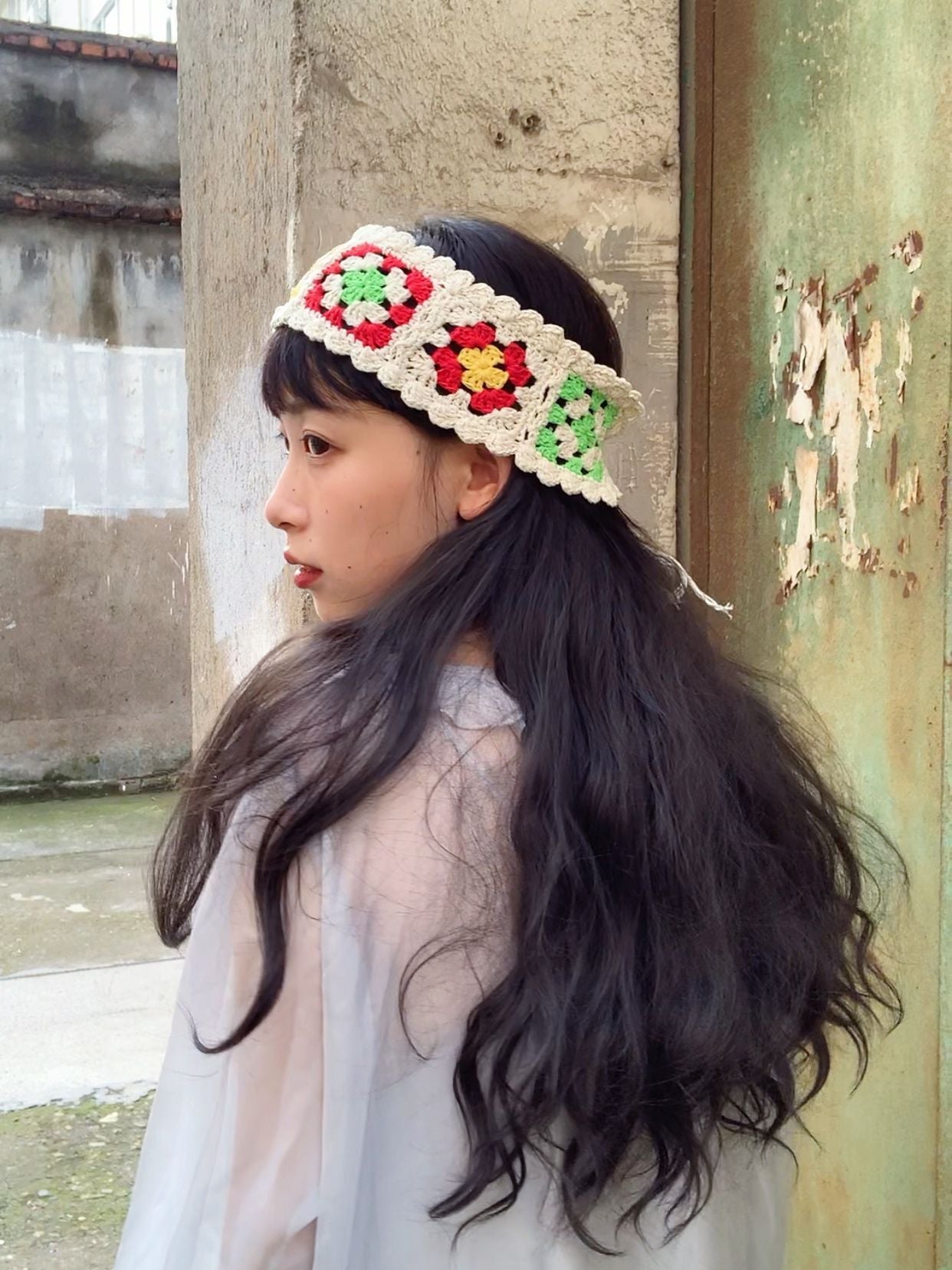 Girl's Colorful Hair Band Handmade Crochet