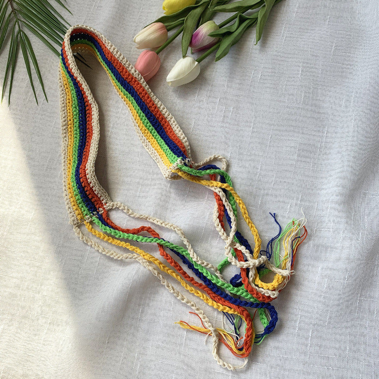 Girl's Colorful Hair Band Handmade Crochet