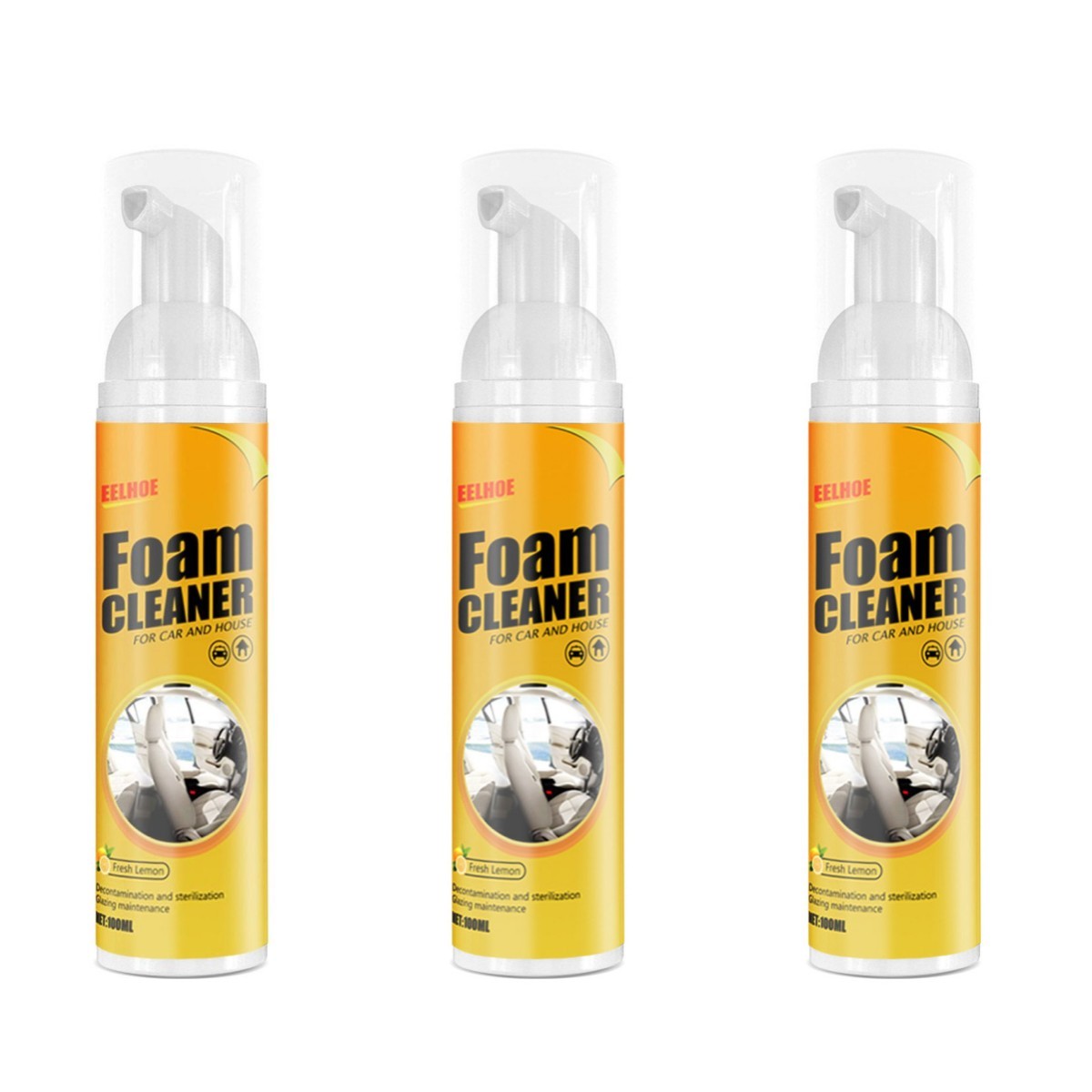 Nettoyant en mousse multifonctionnel pour voiture