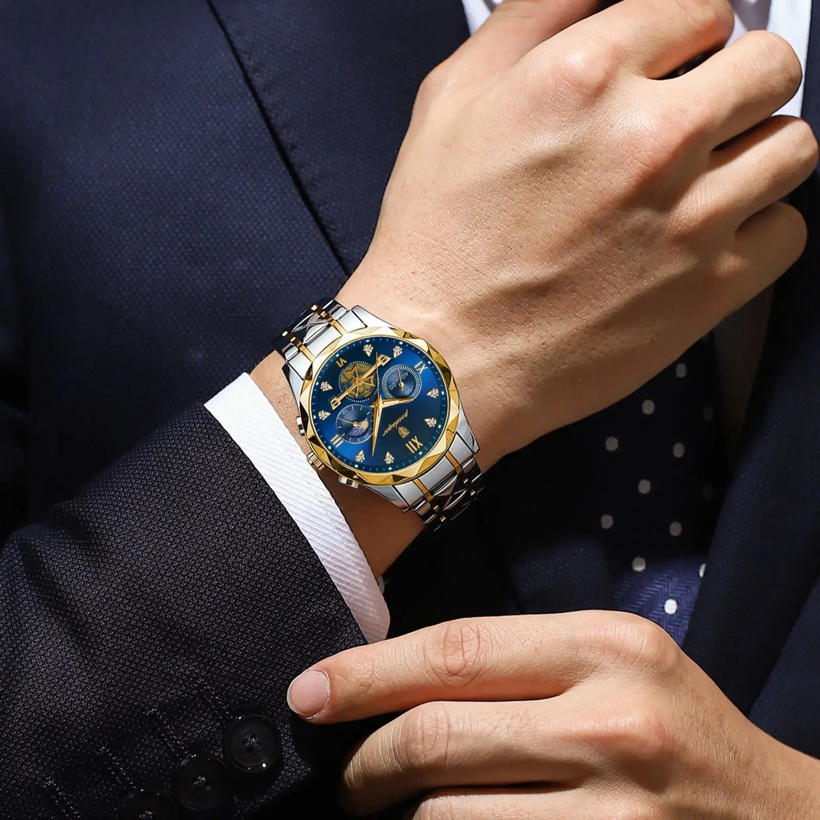 Luxury for Men Stainless Steel Men's Quartz Watches
