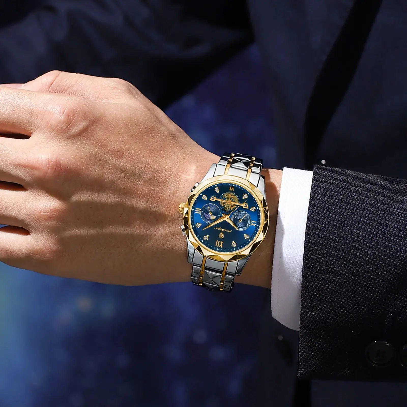 Luxury for Men Stainless Steel Men's Quartz Watches