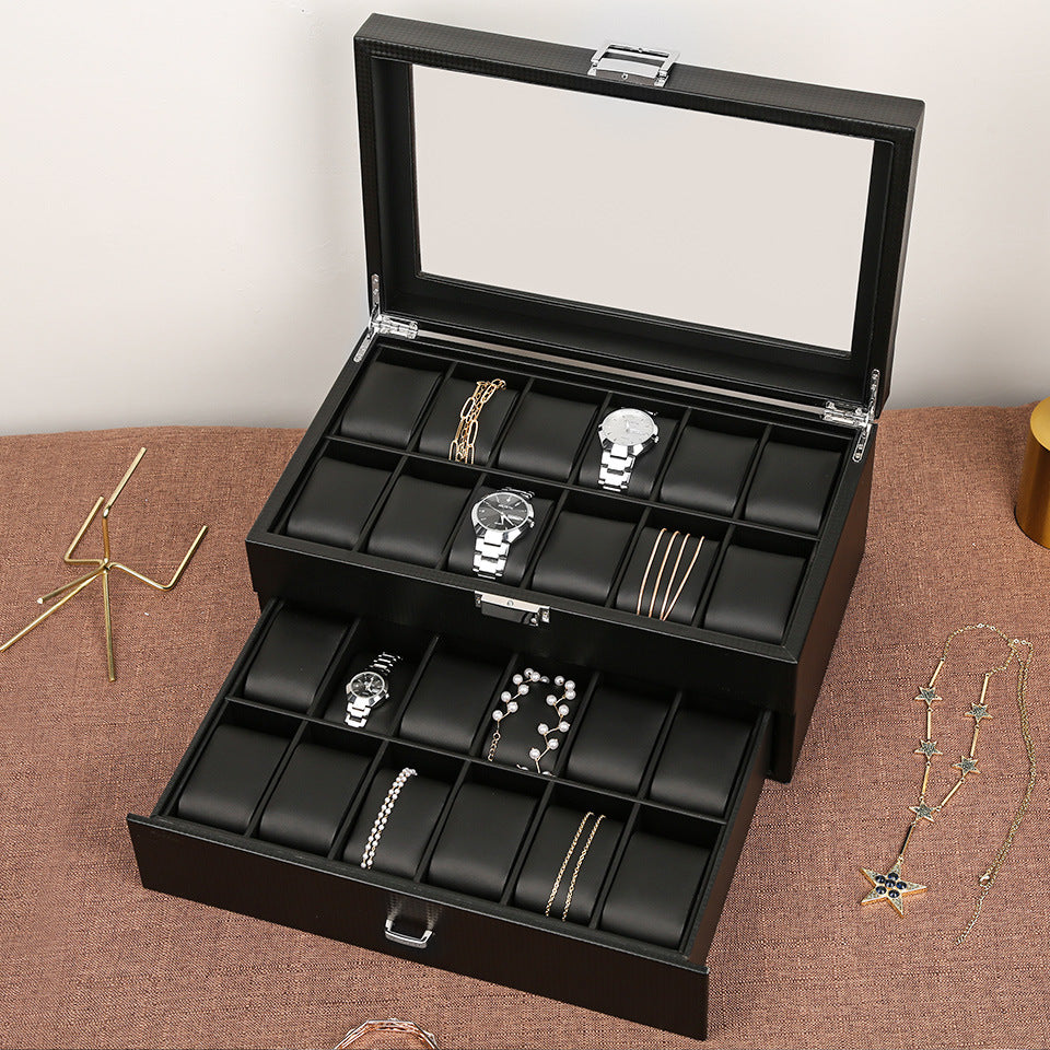 Double Layer Watch Storage Box